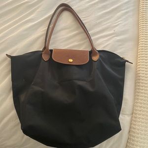 Longchamp large tote black great condition